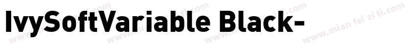 IvySoftVariable Black字体转换